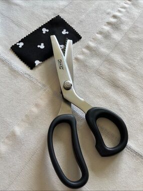 IKEA Black-Handled Pinking Shears Scissors